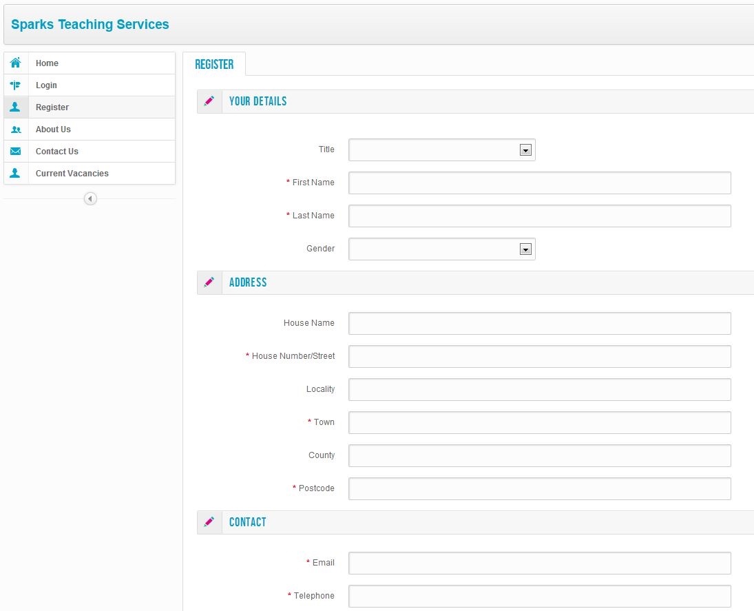 registering in Skills Matrix